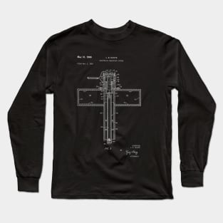 Electrical Measuring System Vintage Patent Hand Drawing Long Sleeve T-Shirt